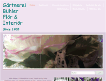 Tablet Screenshot of gaertnereibuehler.ch